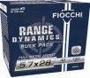 Fiocchi Range Dynamics 5 7x28mm FN Ammo 40 Grain Full Metal Jacket
